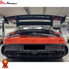 Black Series Style Dry Carbon Fiber Rear Spoiler (With LED) For Mercedes-Benz AMG GT GTS GTC GTR 2015-2019