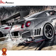 Varis Kamikaze Style Forged Carbon Fiber Racing Swan GT Wing For Nissan R35 GTR 2008-2019
