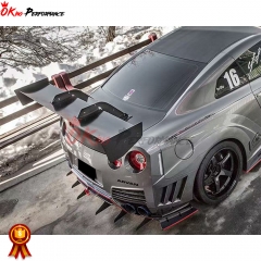Varis Kamikaze Style Forged Carbon Fiber Racing Swan GT Wing For Nissan R35 GTR 2008-2019