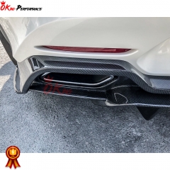 Paktechz Style Carbon Fiber Rear Diffuser For Mercedes-Benz AMG GT GTS 2015-2016