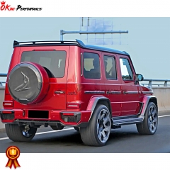 TopCar Style Dry Carbon Fiber Wheel Spare Tire Cover For Mercedes Benz G Class W464 G500 AMG G63 2018-2020