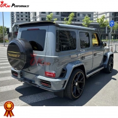 Mansory Style Dry Carbon Fiber Wheel Spare Tire Ring Cover For Mercedes Benz G Class W464 G500 AMG G63 2018-2020