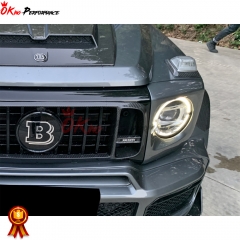 Dry Carbon Fiber Turn Signal Light Cover For Mercedes Benz G Class W464 G63 AMG BRABUS 2019-2022