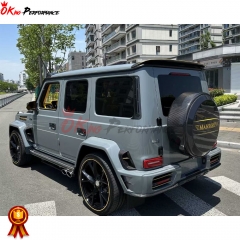 Mansory Style Dry Carbon Fiber Wheel Spare Tire Ring Cover For Mercedes Benz G Class W464 G500 AMG G63 2018-2020