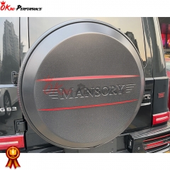 Mansory Style Dry Carbon Fiber Wheel Spare Tire Cover For Mercedes Benz G Class W464 G500 AMG G63 2018-2020