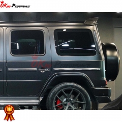 TopCar Style Dry Carbon Fiber Rear Roof Spoiler For Mercedes Benz G Class W464 AMG G63 2018-2020