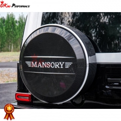 Mansory Style Dry Carbon Fiber Wheel Spare Tire Cover For Mercedes Benz G Class W464 G500 AMG G63 2018-2020