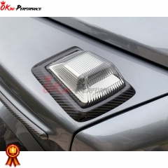 Dry Carbon Fiber Turn Signal Light Cover For Mercedes Benz G Class W464 G63 AMG BRABUS 2019-2022