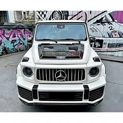 Urban Style Dry Carbon Fiber With Portion Primer Front Bumper For Mercedes Benz G Class W464 AMG G63 2018-2020