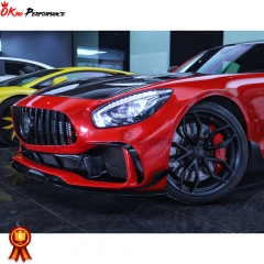 Prior Design Style Dry Carbon Fiber Front Lip (Only Fit on PD Front Bumper )For Mercedes-Benz AMG GT 2015-2019