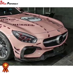 Renntech Style Forged Carbon Fiber Front Lip For Mercedes-Benz AMG GT GTS 2015-2016