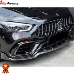 Brabus Style Dry Carbon Fiber Front Canards For Mercedes Benz AMG GT63