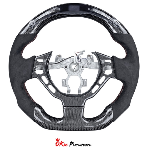 RPM LED Display Alcantara Carbon Fiber Steering Wheel (With Center Trim) For Nissan R35 GTR 2008-2016