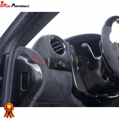 Dry Carbon Fiber Interiors AC Surround Vents Trim For Nissan R35 GTR 2008-2016