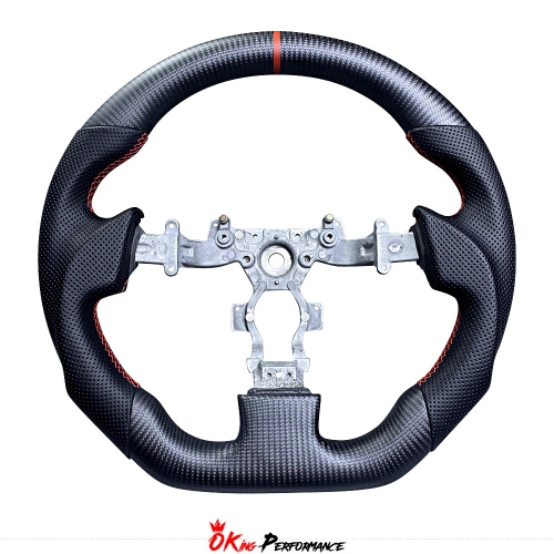 Customize Carbon Fiber Steering Wheel (Perforated Leather ) For Nissan R35 GTR 2008-2016