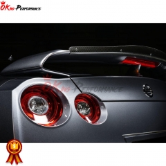 Litchfield LM20 Style Carbon Fiber Rear Wing Duck Gurney Flap For Nissan R35 GTR 2008-2019