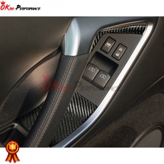 Dry Carbon Fiber Interiors Door Panel Cover Trim For Nissan R35 GTR 2008-2016