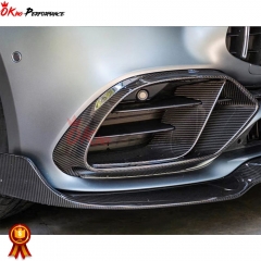 Brabus Style Dry Carbon Fiber Front Bumper Vents For Mercedes Benz AMG GT50 GT53 2019-2020