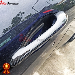 Dry Carbon Fiber Door Handle Cover Trims For Maserati Granturismo Grancabrio GTS GT 2007-2015