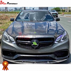 B Style Carbon Fiber Hood For Mercedes Benz E-Class W207 Coupe 2009-2016