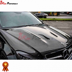 A Style Both Side Carbon Fiber Hood For Mercedes Benz E-Class W207 Coupe 2009-2016