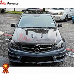 A Style Both Side Carbon Fiber Hood For Mercedes Benz E-Class W207 Coupe 2009-2016