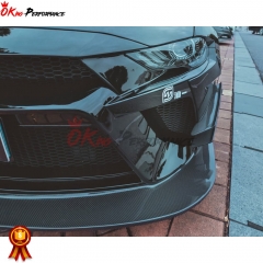 CMST Style PP Front Bumper & Carbon Fiber Front Lip For Mustang 2018-2023