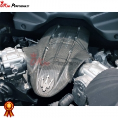 OEM Style Dry Carbon Fiber Middle Engine Bay Dress Up Kit For Maserati MC20