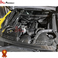OEM Style Dry Carbon Fiber Engine Bay Dress Up Kit Set For Maserati MC20