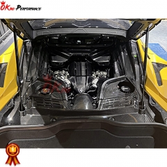 OEM Style Dry Carbon Fiber Engine Bay Dress Up Kit Set For Maserati MC20