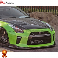 Dry Carbon Fiber Front Grill For Nissan R35 GTR 2017-2019
