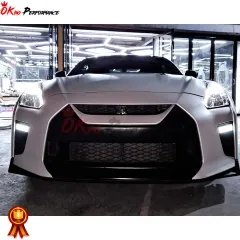 Front Bumper Headlight (Blackened Version) For Nissan R35 GTR 2008-2026