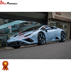 EVO RWD Style Dry Carbon Fiber With Portion Primer Front Bumper For Lamborghini Huracan
