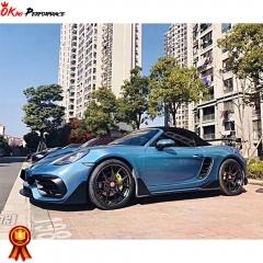 PD Style Half Carbon Fiber Body Kit For Porsche 718 Cayman Boxster 2016-2020