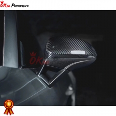 Dry Carbon Fiber Mirror Cap (Replacement) RHD For Porsche 718 Cayman Boxster 2016-2020