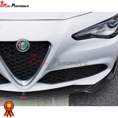 CMST Style Carbon Fiber Front Lip For Alfa Romeo Giulia Base Ti 2016-2022