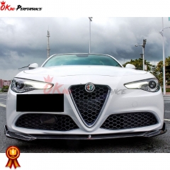 CMST Style Carbon Fiber Front Lip For Alfa Romeo Giulia Base Ti 2016-2023