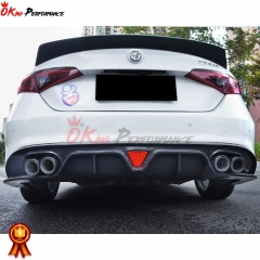 CMST Style Carbon Fiber Rear Diffuser For Alfa Romeo Giulia Base Ti 2016-2023