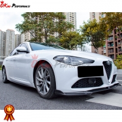 CMST Style Carbon Fiber Front Lip For Alfa Romeo Giulia Base Ti 2016-2022