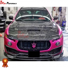 Mansory Style Forged Dry Carbon Fiber Hood For Maserati Levante