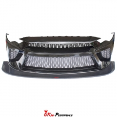 CMST Style PP Front Bumper & Carbon Fiber Front Lip For Mustang 2018-2023
