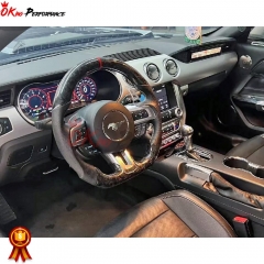 Customize Style Steering Wheel (Alcantara) For Ford Mustang 2015-2017