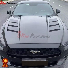 AC Style Carbon Fiber Vent Hood For Ford Mustang 2015-2017