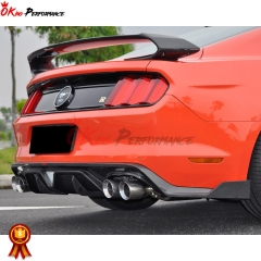 CMST V1 Style Carbon Fiber Rear Diffuser with Brake Light For Ford Mustang 2015-2017