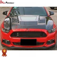 AN Style Carbon Fiber Mirror Cover (US VERSION) For Ford Mustang 2015-2017