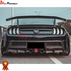 CMST Style PP Rear Bumper with Carbon Fiber Rear Diffuser For Mustang 2018-2023