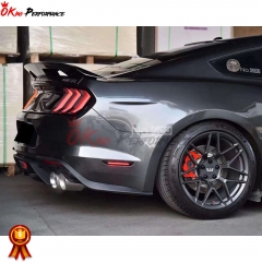 GT500 Style Plastic Rear Bumper With Rear Diffuser & Exhaust Tips For Ford Mustang 2015-2017