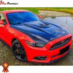 C Style Glass Fiber Hood For Ford Mustang 2015-2017