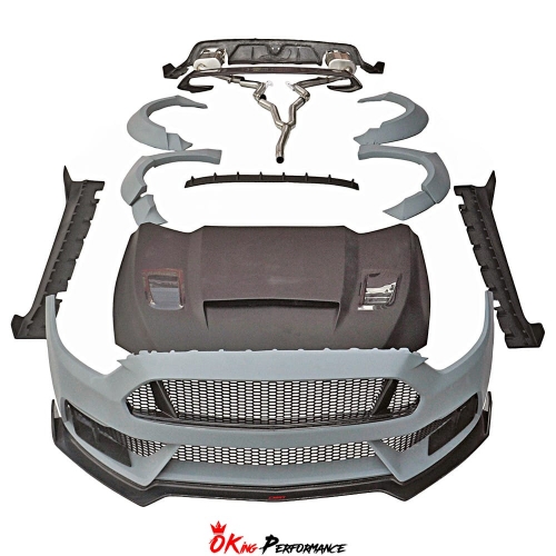 CMST V1 Style Half Carbon Fiber Wide Body Kit For Ford Mustang 2015-2017