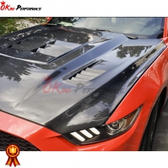 CMST V5 Style Carbon Fiber Hood For Ford Mustang 2015-2017